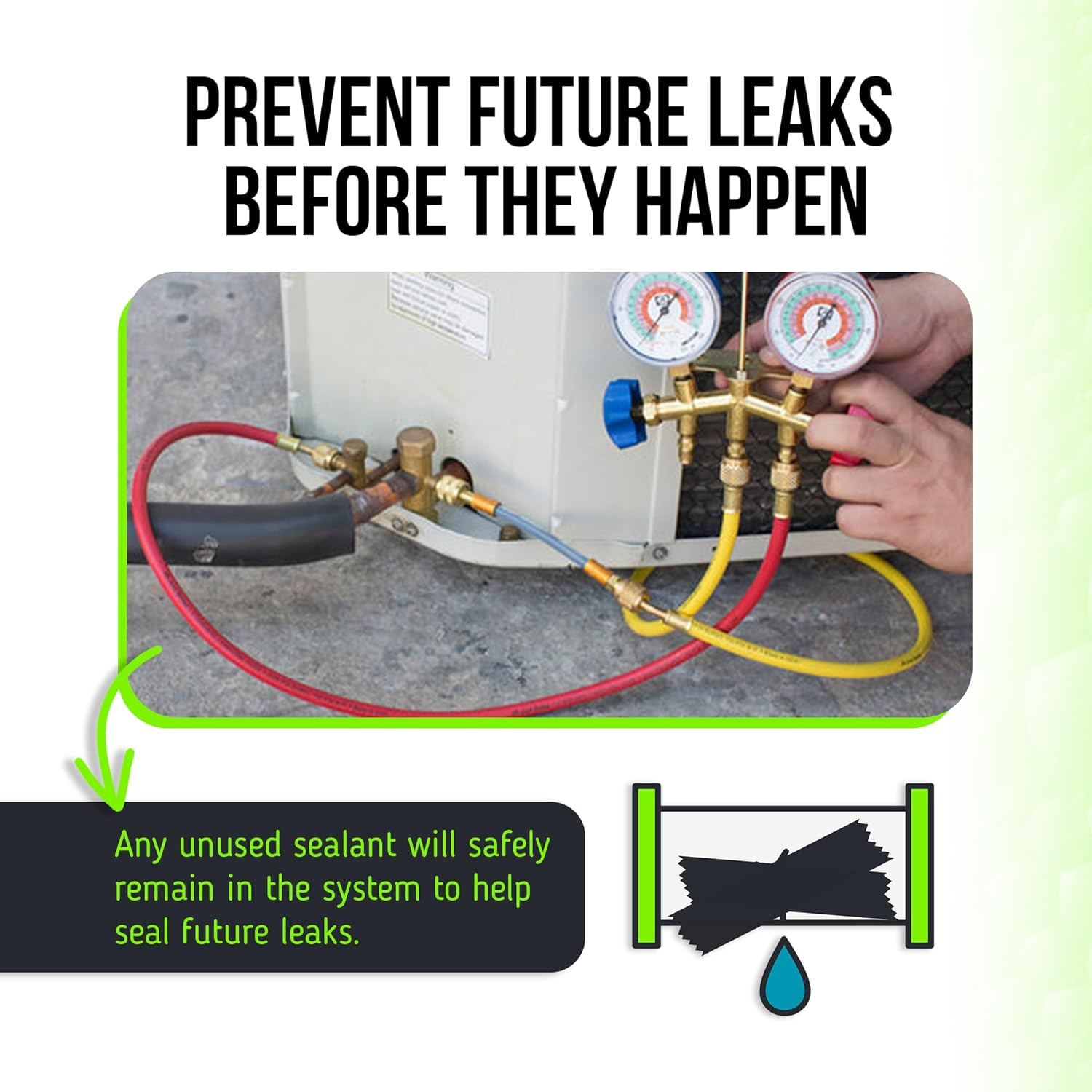 Leak Saver Direct Inject Ultimate 3-in-1 | AC Refrigerant Leak Sealer | with ... - Picture 7 of 14