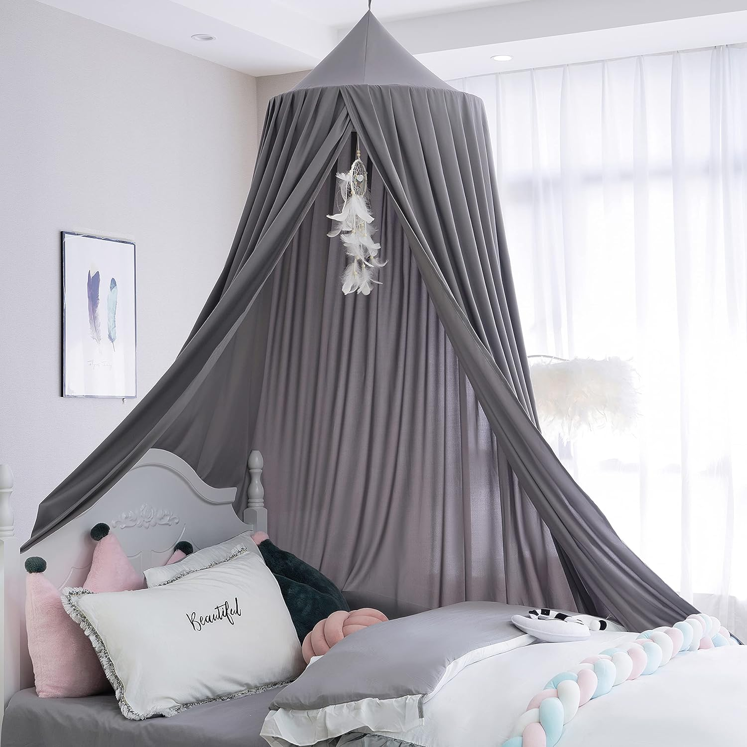 Extra Large Kids Bed Canopy for Girls Boys Bedroom Decor, Crib Canopy Nursery... - Picture 13 of 19