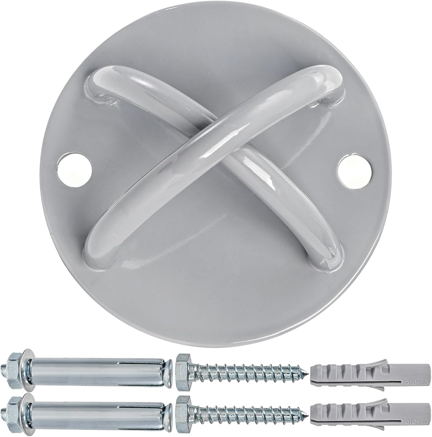 Wall Mount Bracket for Suspension Straps, Ceiling Anchor X Mount for Rings, Body Weight Strength Training Systems, Yoga Swings & Boxing Equipment