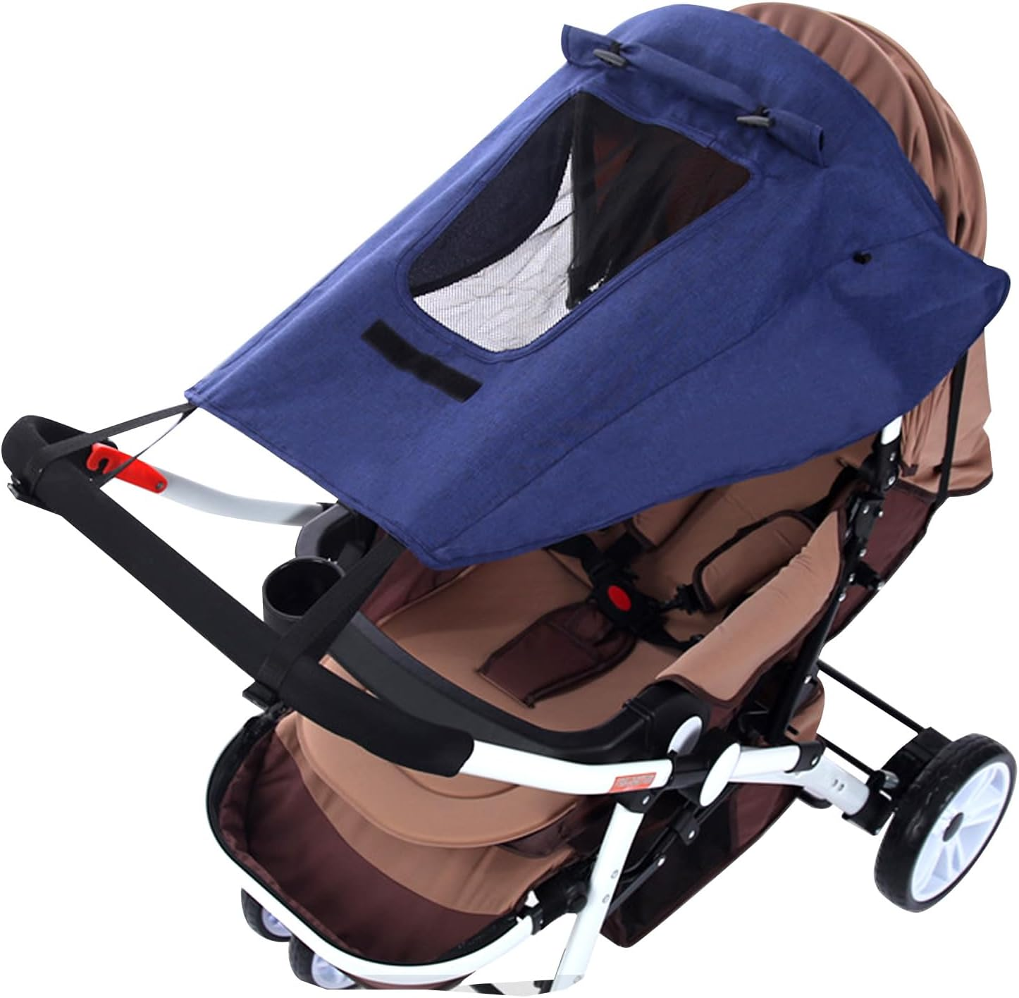 Pram Sun Shade, Universal Buggy Sun Shade Cover, Sunshade Canopy for Pushchai... - Picture 9 of 16