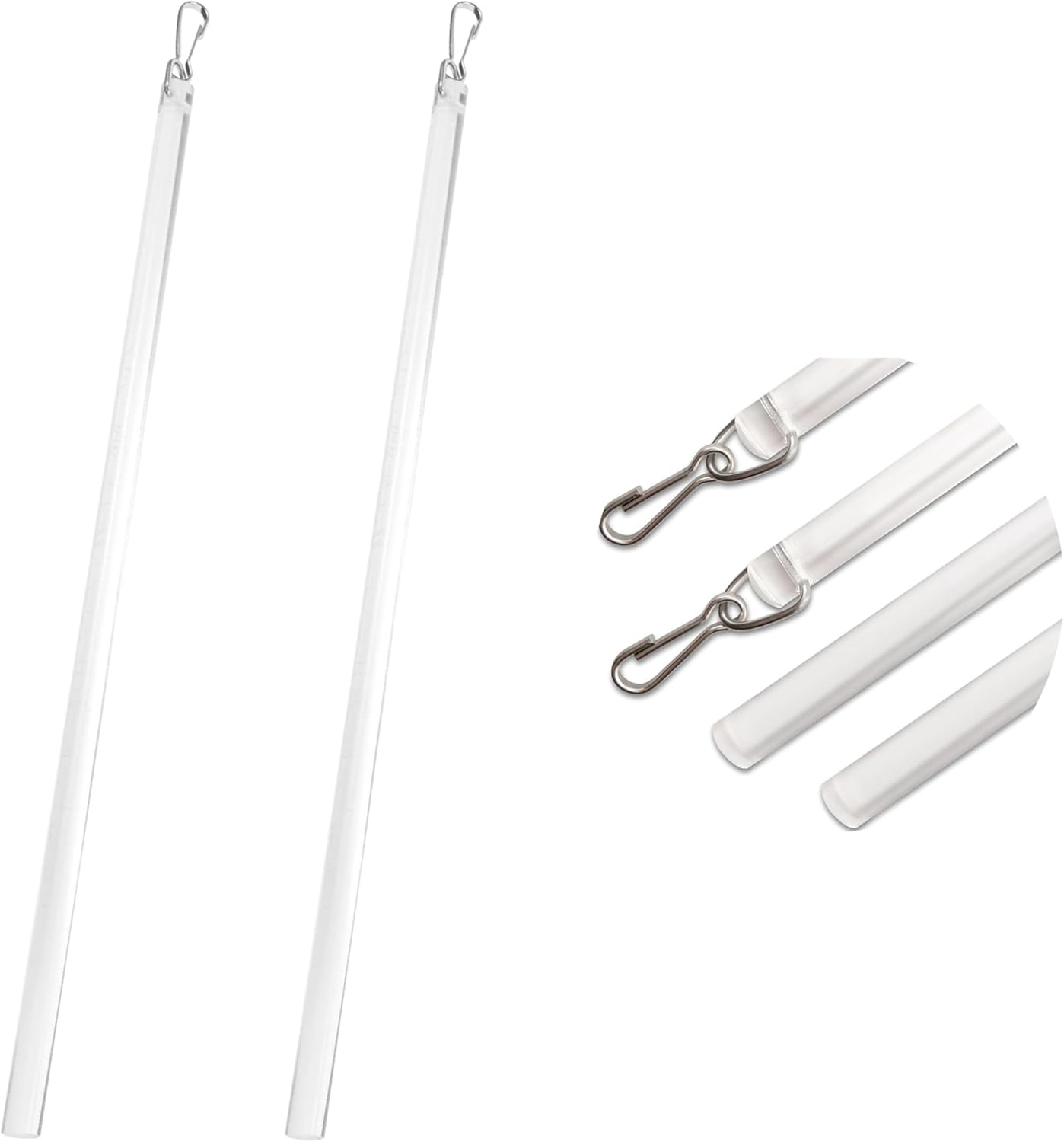 4pcs Pull Rod, Clear Invisible Opening & Closing Stick, Drapery Replacement P... - Picture 9 of 14