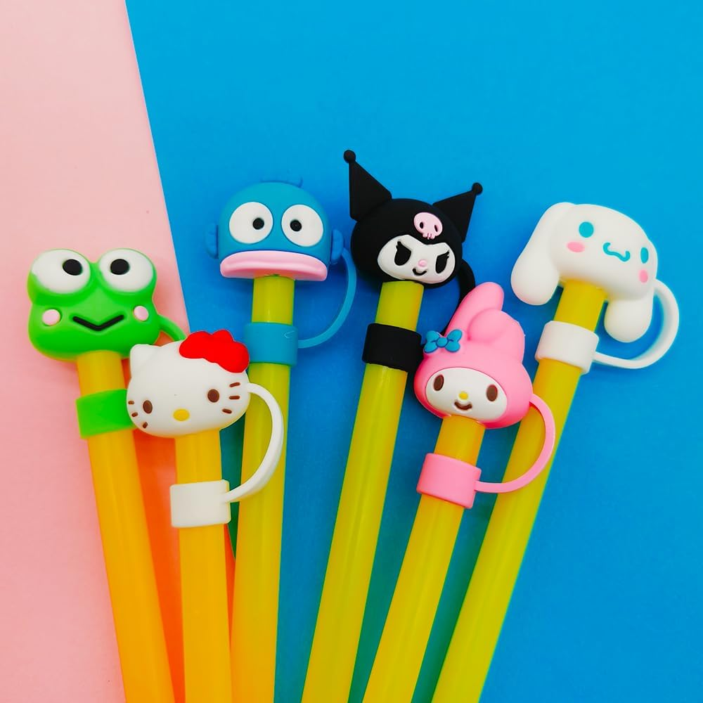 6pcs Kawaii Cute Straw Cover Cap for Stanley Cup, Straw Topper Compatible wit... - Picture 6 of 14