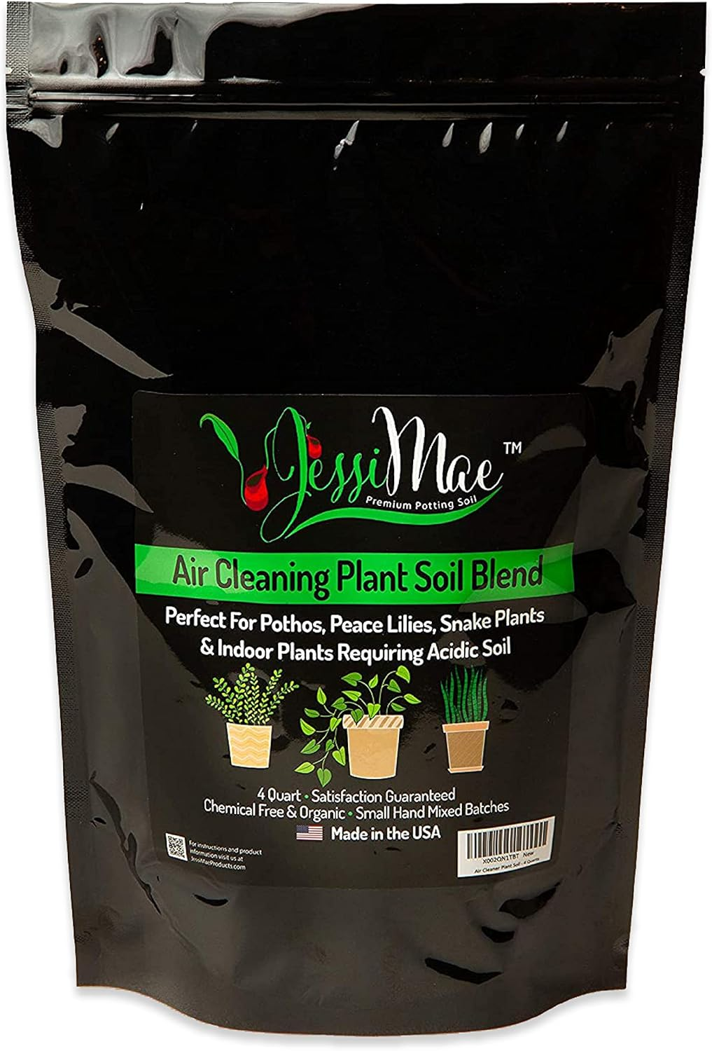 Potting Soil - 4-Quart Bag, Perlite - Well-Draining Snake Plant Soil - Slightly Acidic Potting Mix for Indoor Plants