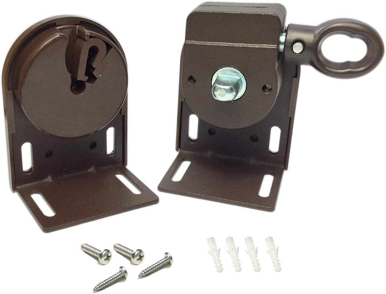 Coolaroo Roller Shade Brackets Kit, Replacement, Brown
