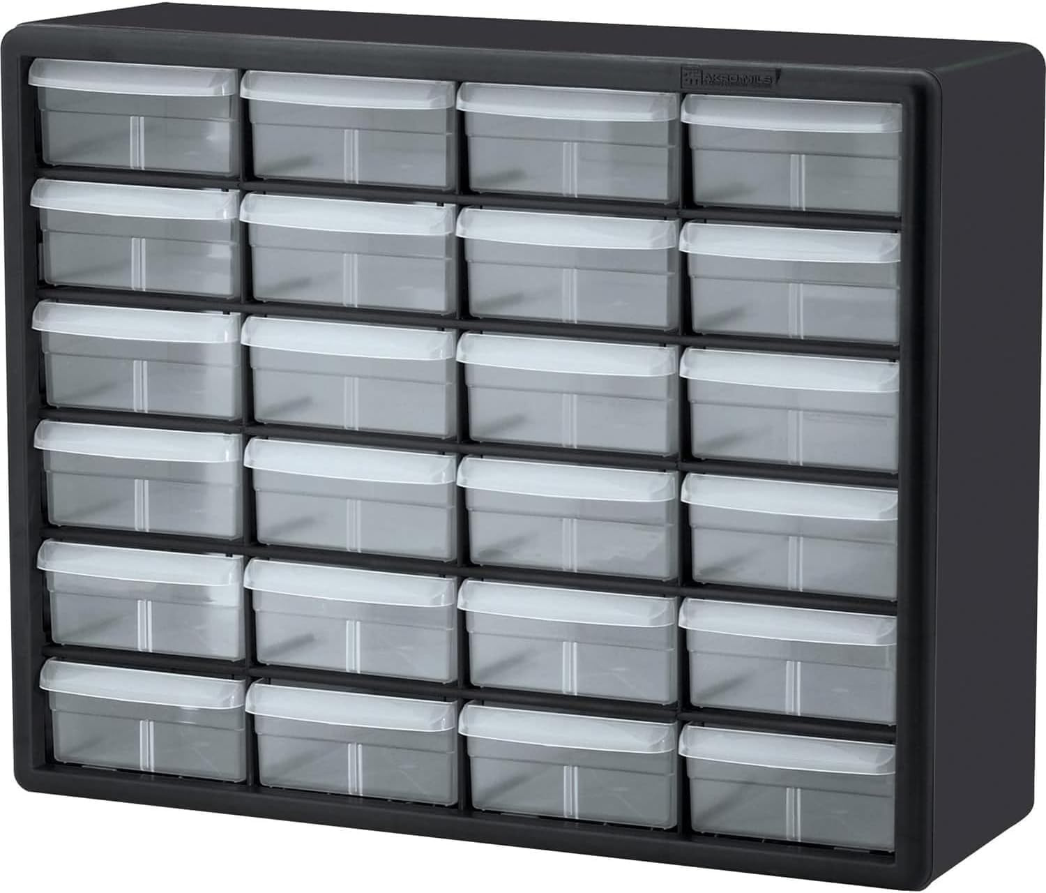 24-Drawer Plastic Drawer Storage Cabinet for Garage Organization, Bead Organizer, Building Bricks Storage, Teacher Toolbox, Makeup Organizer, 20