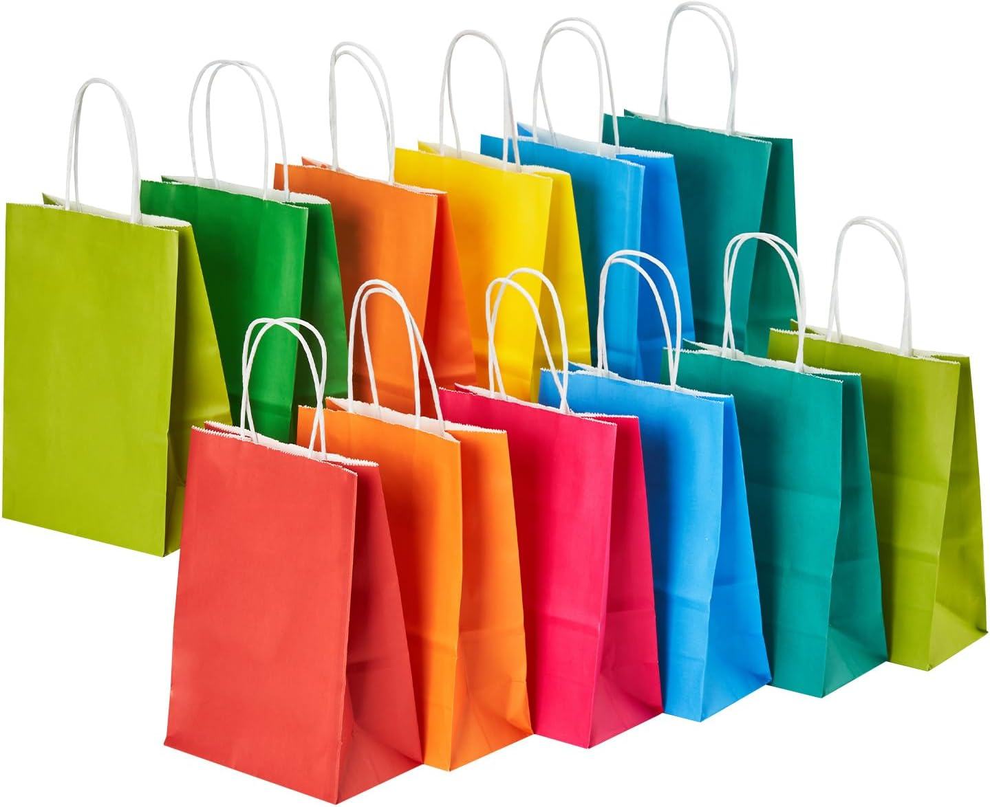 32 Pack Small Paper Gift Bags with Handles, 5.8