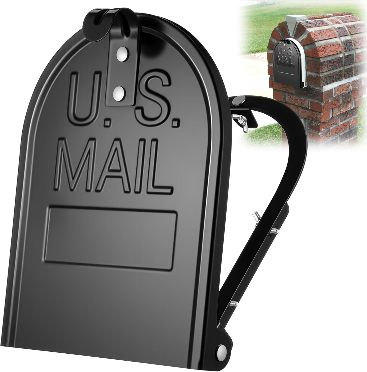 Mailbox Door Replacement Kit for Standard Brick Mailbox - 6.25