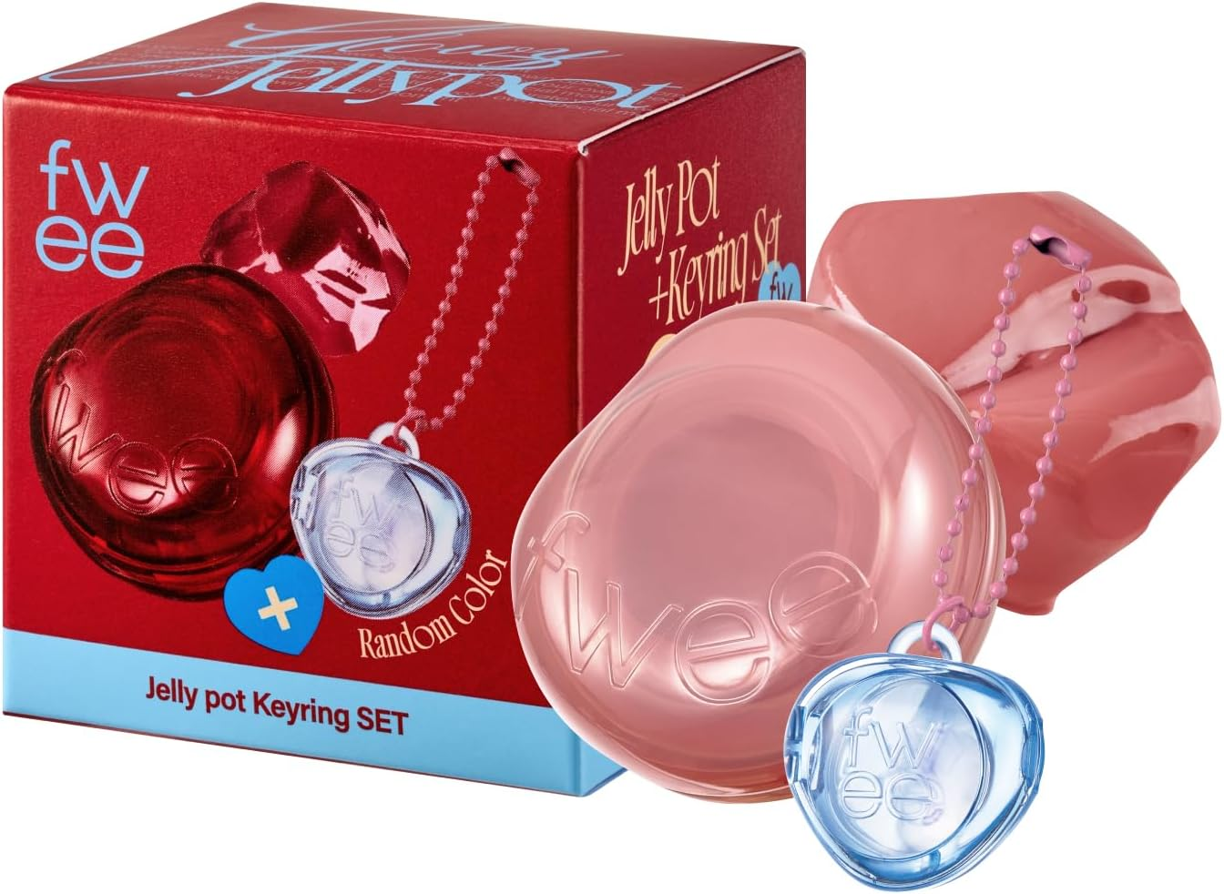 fwee Lip & Cheek Glowy Jelly Pot + Random Colored Keyring SET | Multiuse Tint... - Picture 11 of 13