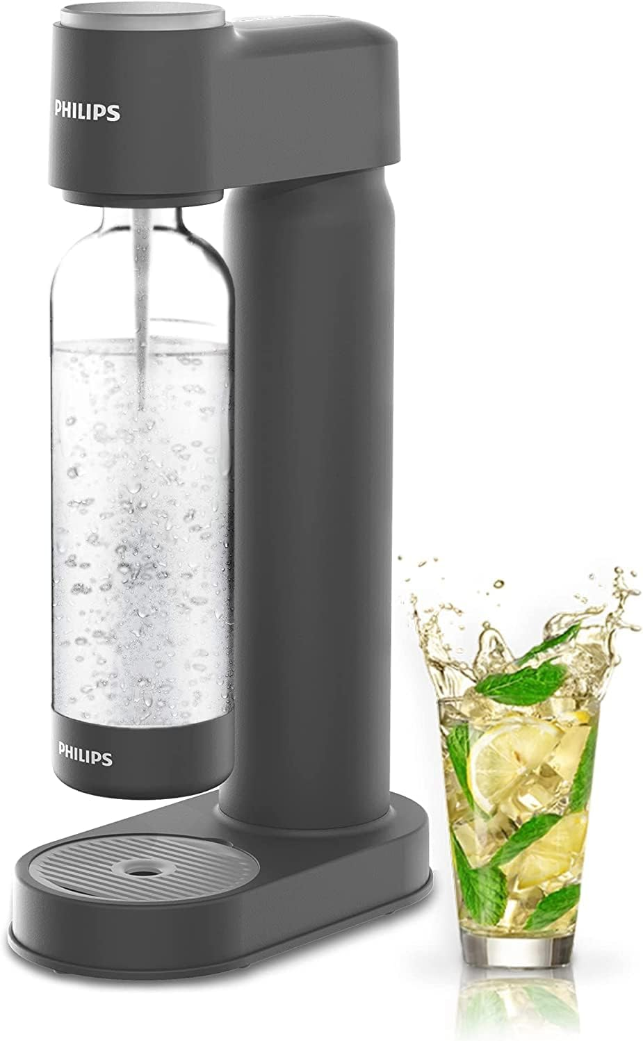 PHILIPS Carbonating Bottles, 1L Twin Pack Reusable PET Sparkling Water Bottle... - Picture 12 of 17