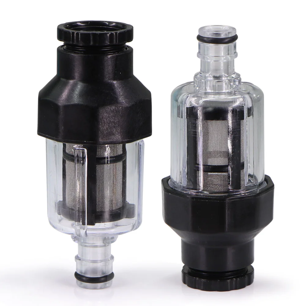 80Mesh Car Wash Machine Prefilter with Quick Connector Garden Faucet Adapter Filter Impurities Reuse 316 Stainless Steel Screen