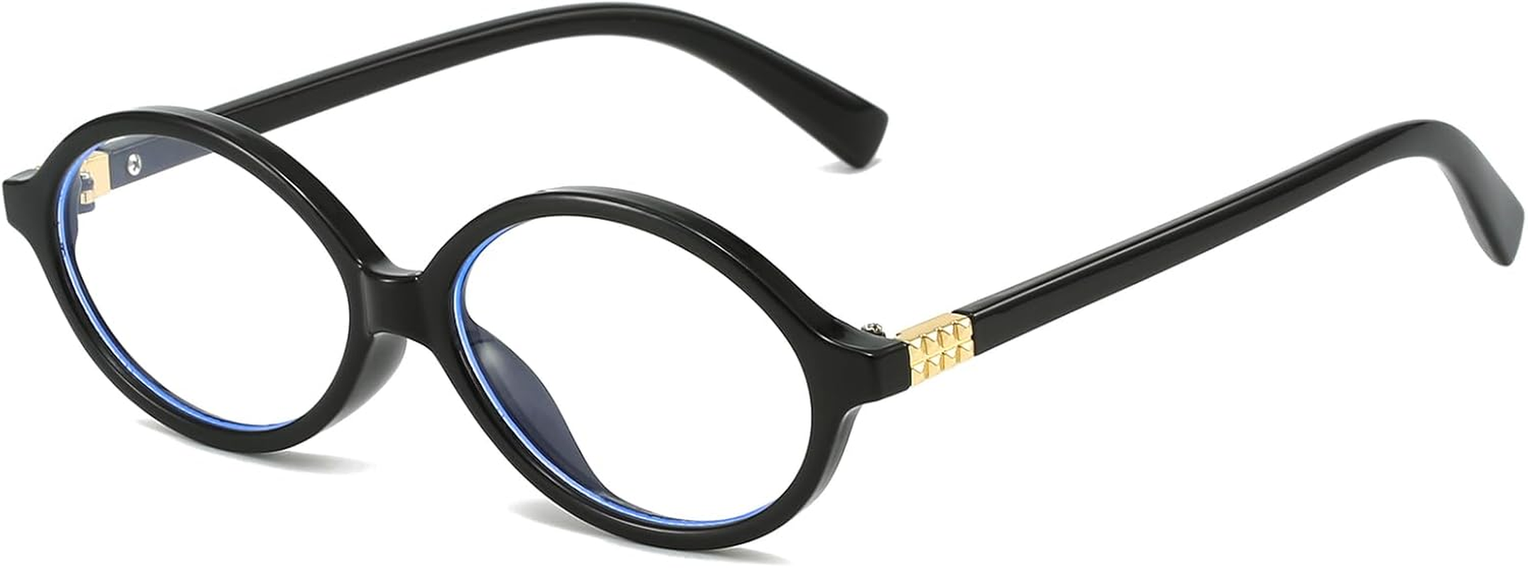 LJCZKA Oval Blue Light Glasses for Women Men Computer Glasses Oval Frame Anti... - Picture 19 of 20