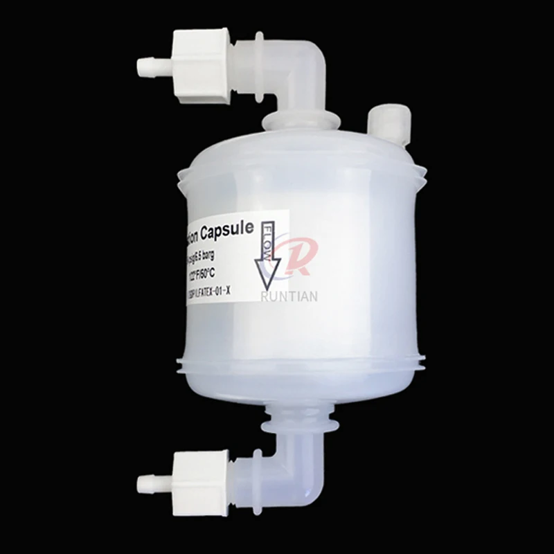 1pcs Bend Solvent Capsule Ink Filter for Liyu Inkjet Printer 10um Big Ink Filter Instead of PALL
