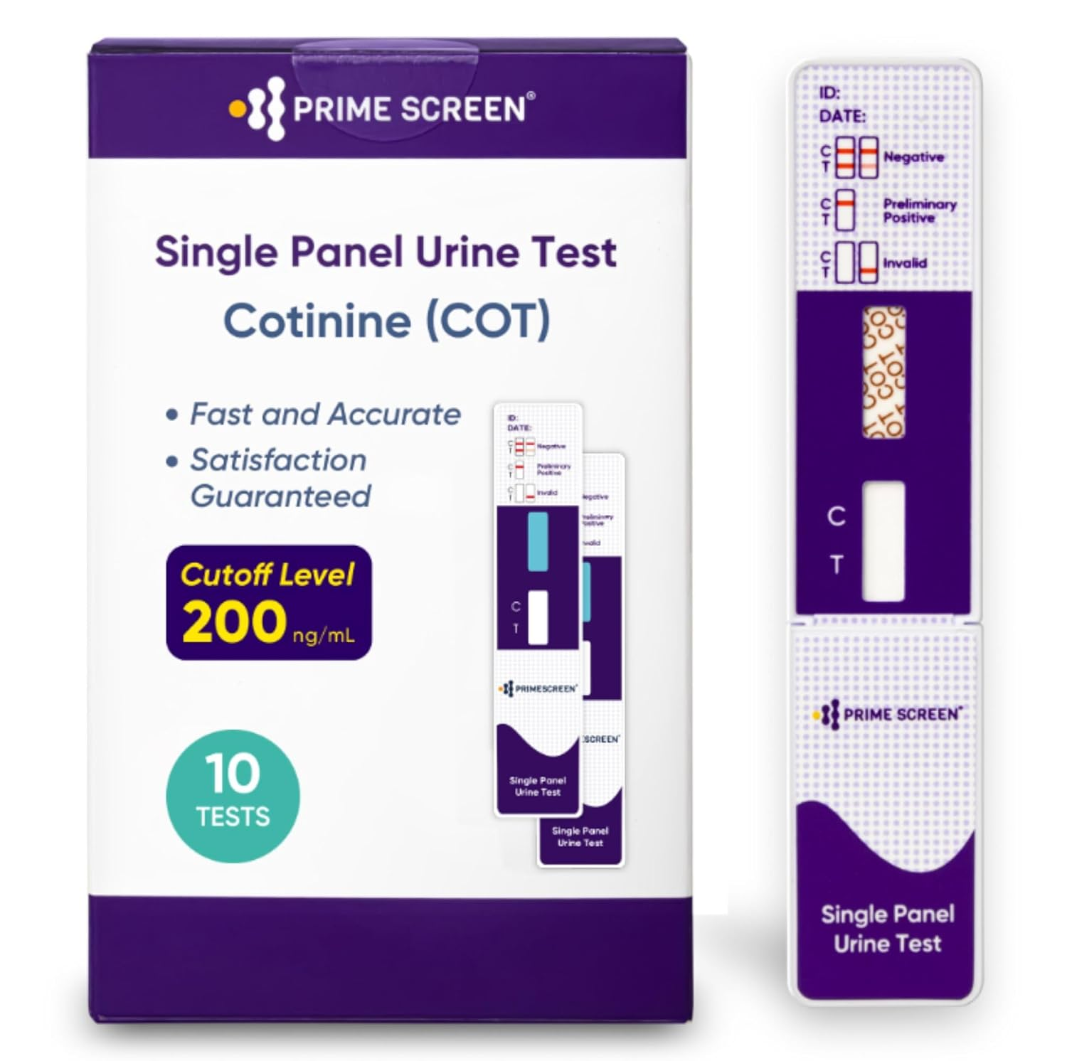 10 Pack] Nicotine Cotinine Urine Test Kit - Urine Dip Card Testing Cotinine  fr