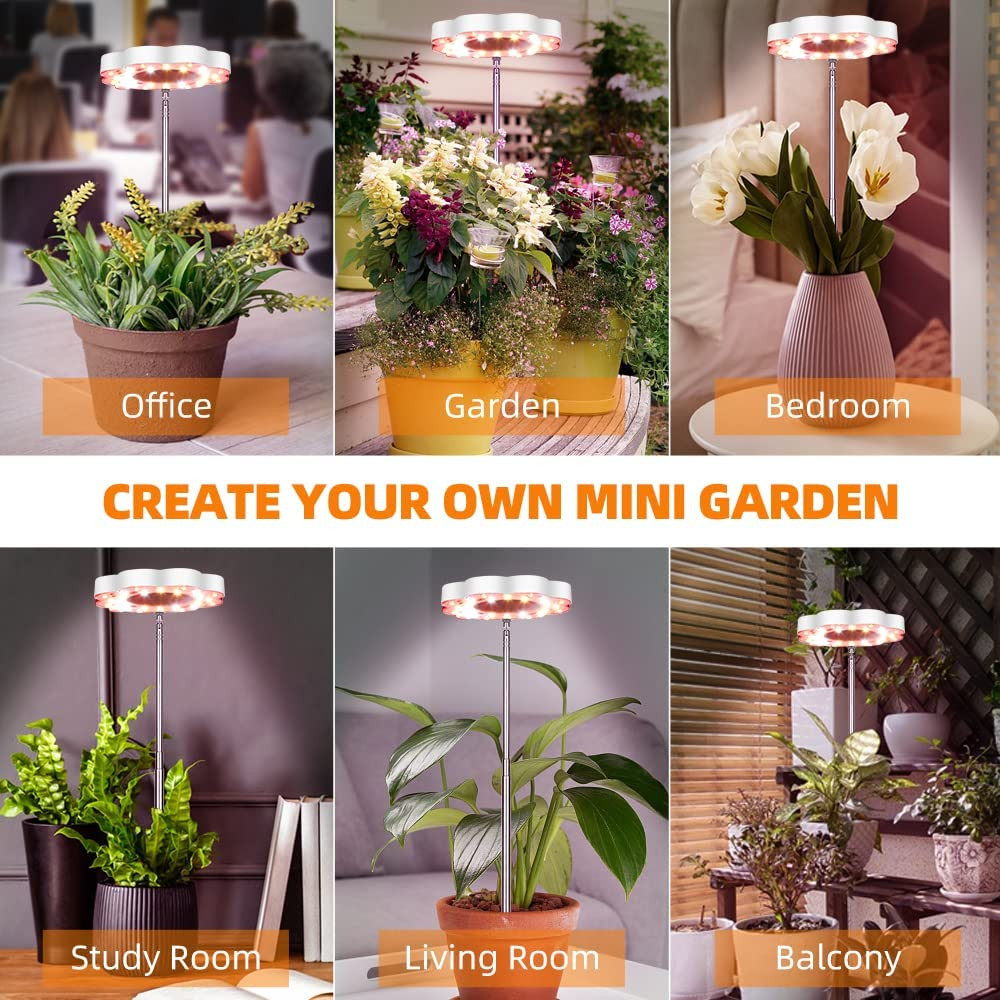 CANAGROW Full Spectrum Small Desk Plant Light - 6500K White Gooseneck Growing... - Picture 7 of 14