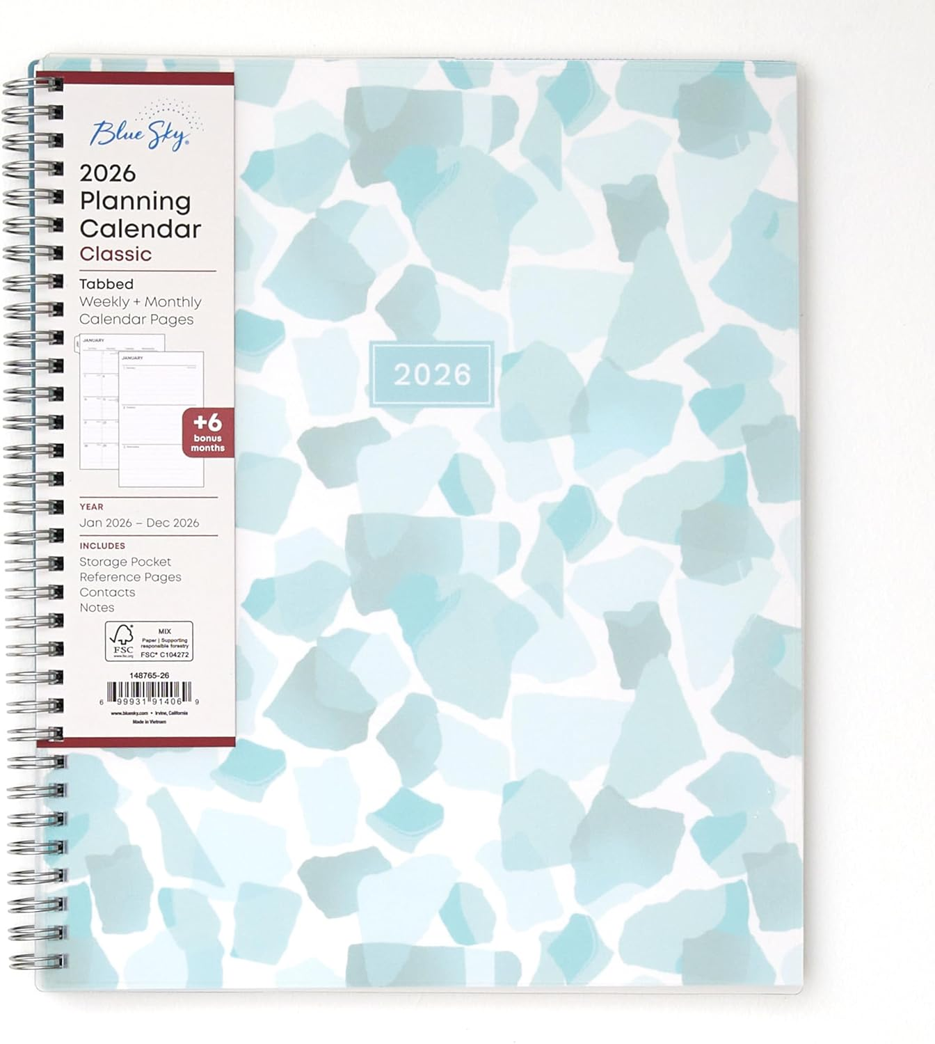 2026 Weekly and Monthly Planner Calendar, January 2026 - December 2026, 8.5