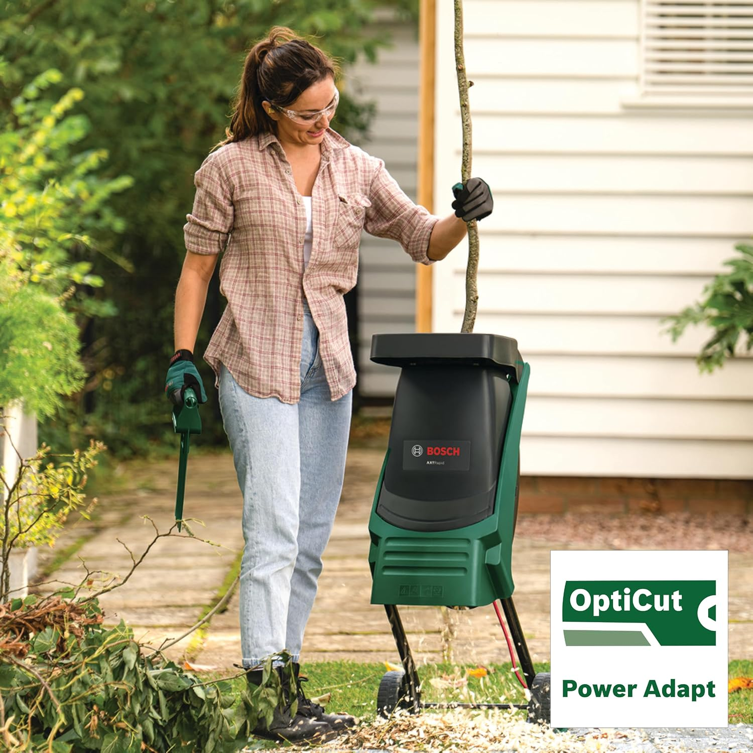 Bosch 2200W Corded Electric Rapid Garden Shredder Chipper Mulcher (AXT Rapid ... - Picture 3 of 13