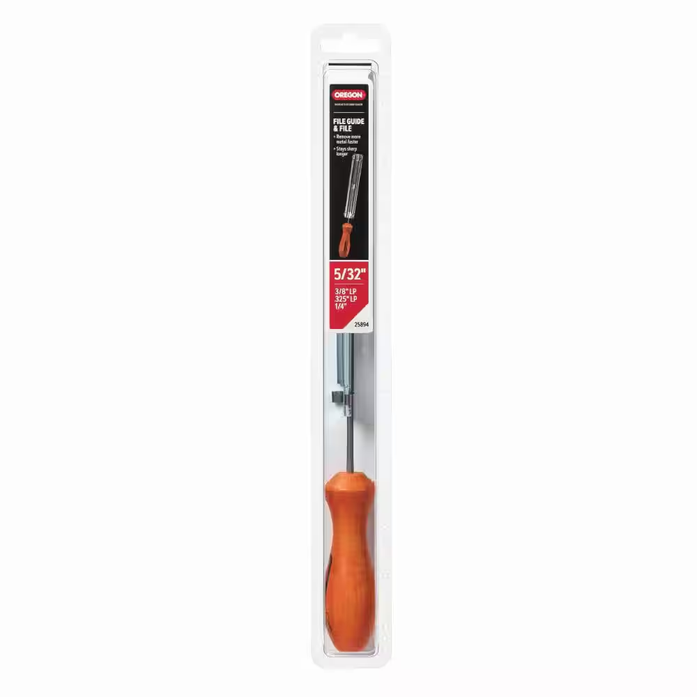Chainsaw File Guide, Includes 5/32 In. round Saw Chain File, for 3/8 In. Low Profile and 1/4 In. Pitch Saw Chain 25894