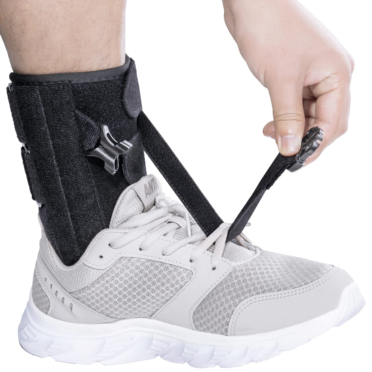 Foot Drop Brace for Walking Lifting Shoes, Drop Foot AFO Brace Help Raise Shoes, Foot up Splint for Ankle, Improved Walking Gait, Prevent Falls and Injuries, for Left and Right Foot,Fits Women and Men
