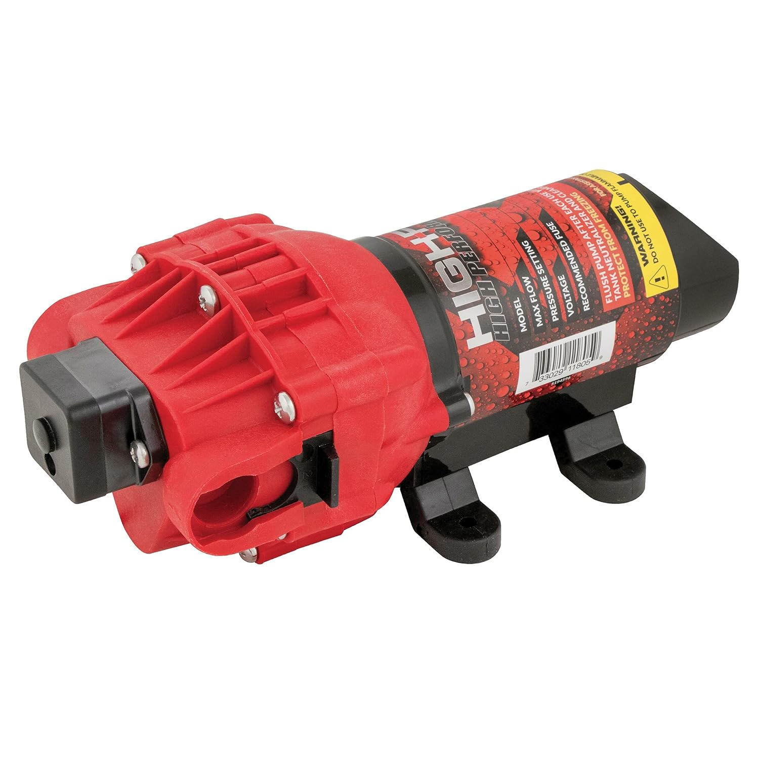 FIMCO 5151087 2.4 GPM 12 Volt High Performance (Hi Flo) Diaphragm Sprayer Pump 60 PSI Max 10 Amps Approved for Use W/Roundup