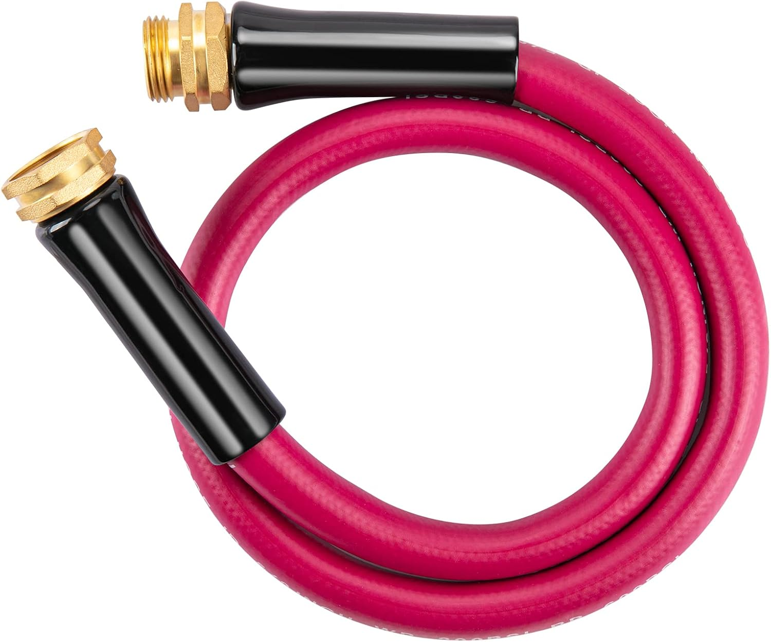 Garden Hose 5/8 in X 3 Ft, Heavy Duty Durable anti Kink Flexible Garden Water Hose for Drinking Water Safe BPA Free, All-Weather Lightweight Water Hose for Garden RV Camper Marine