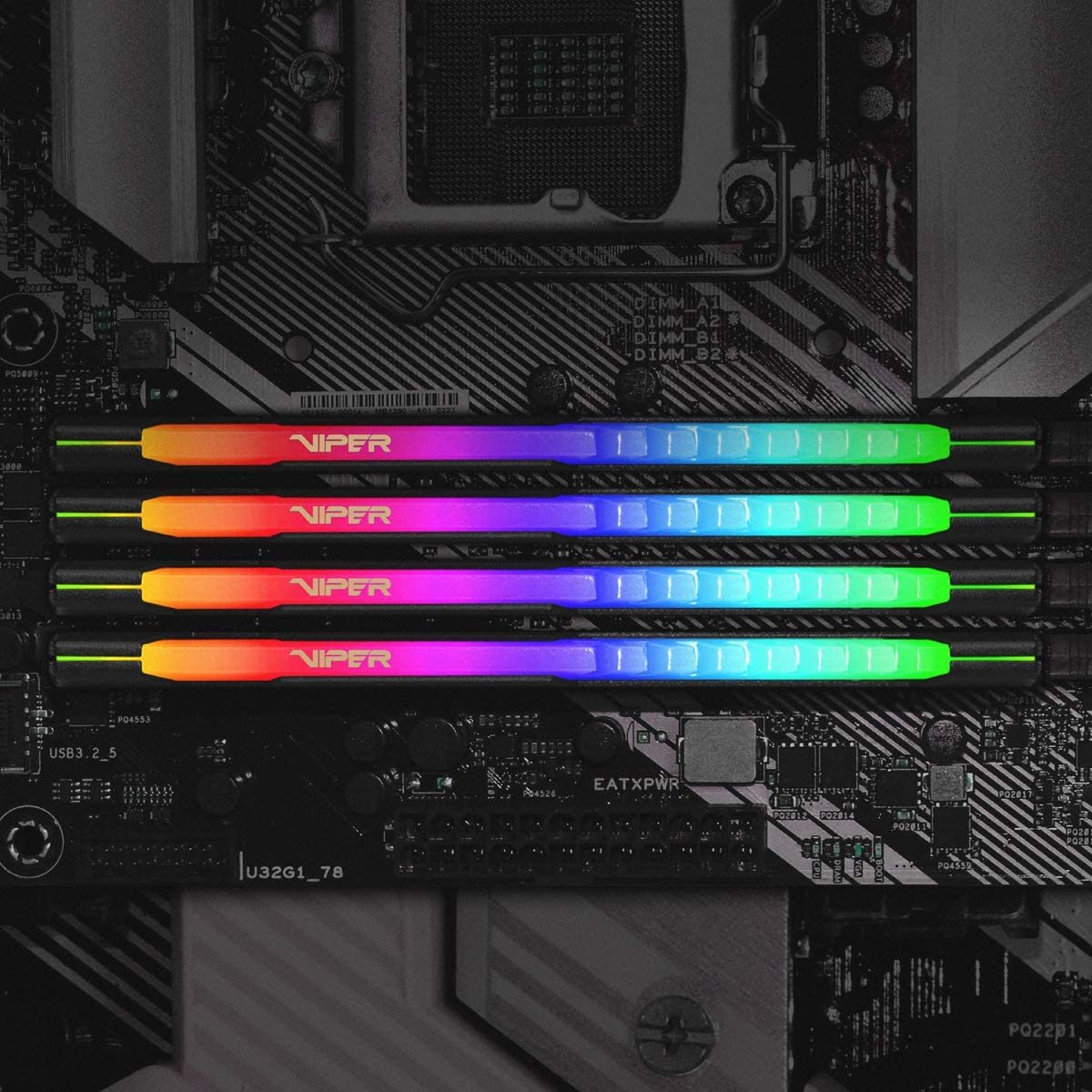 Patriot Viper Steel RGB Series DDR4 32GB (2 x 16GB) 3600MHz Kit - Picture 10 of 13