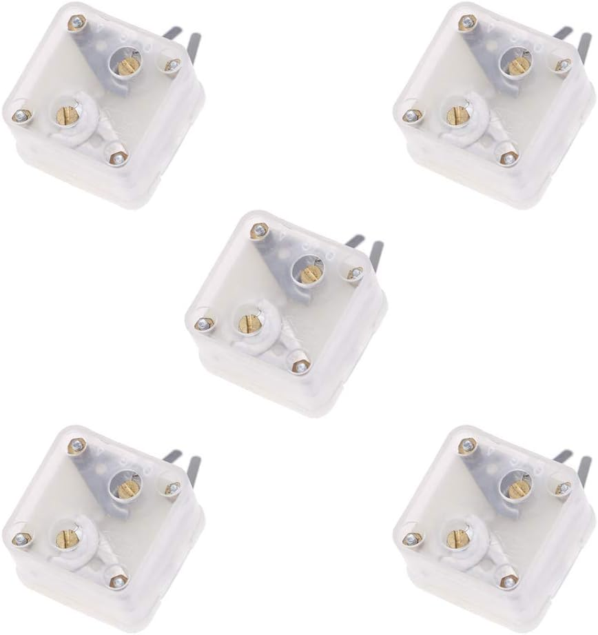 5Pcs 223P Duplex Radio Variable Capacitor 60Pf/140Pf 2.1Mm Hole Shaft for Pocket Radio Accessories