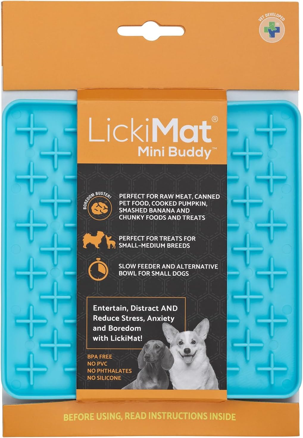 LickiMat Mini Classics - Interactive Pet Feeding Mat for Dogs, Slow Feeder wi... - Picture 13 of 24