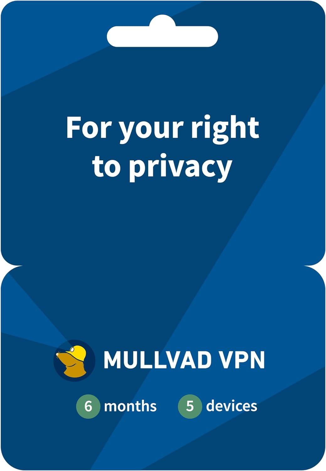 Mullvad VPN | 5 Devices for 6 Months | Protect Your Privacy with Easy-To-Use 