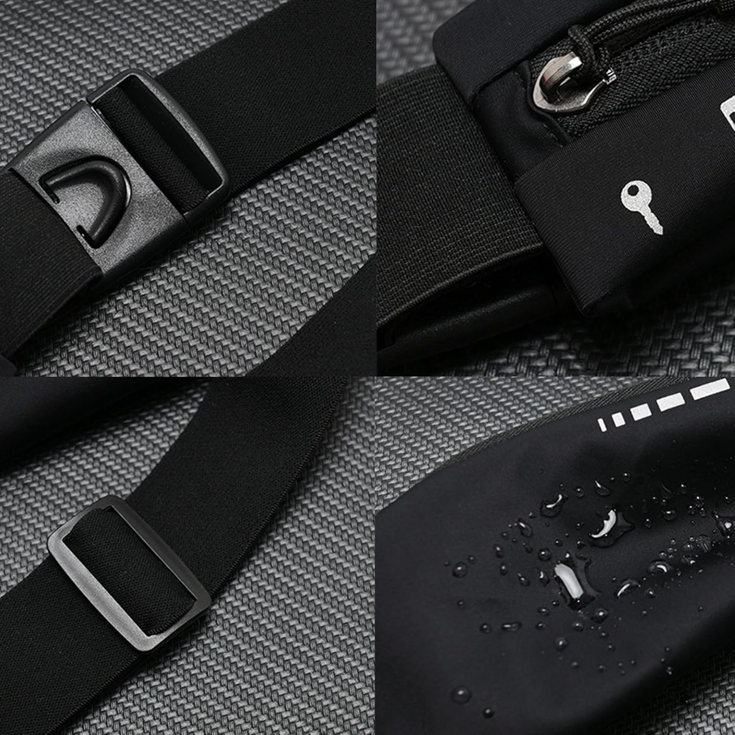 Slim Running Belt Fanny Pack for Men Women, Phone Holder for Running Water Re... - Picture 9 of 14