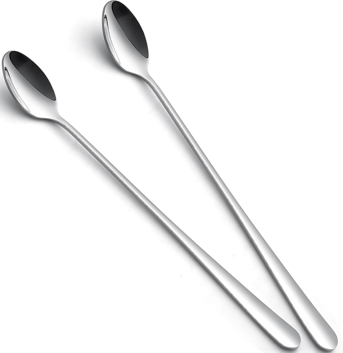 tiokin Long Handle Spoons, 223mm Teaspoons with Long Handle, Stainless Steel ... - Picture 2 of 17
