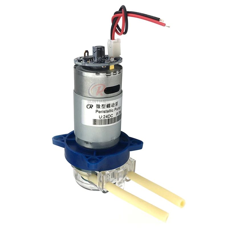 DC 24V 7W Adjustable Speed Peristaltic Pump for Nocai Xenons Inkjet Printer 150-200ml/min Micro-Peristaltic Pump
