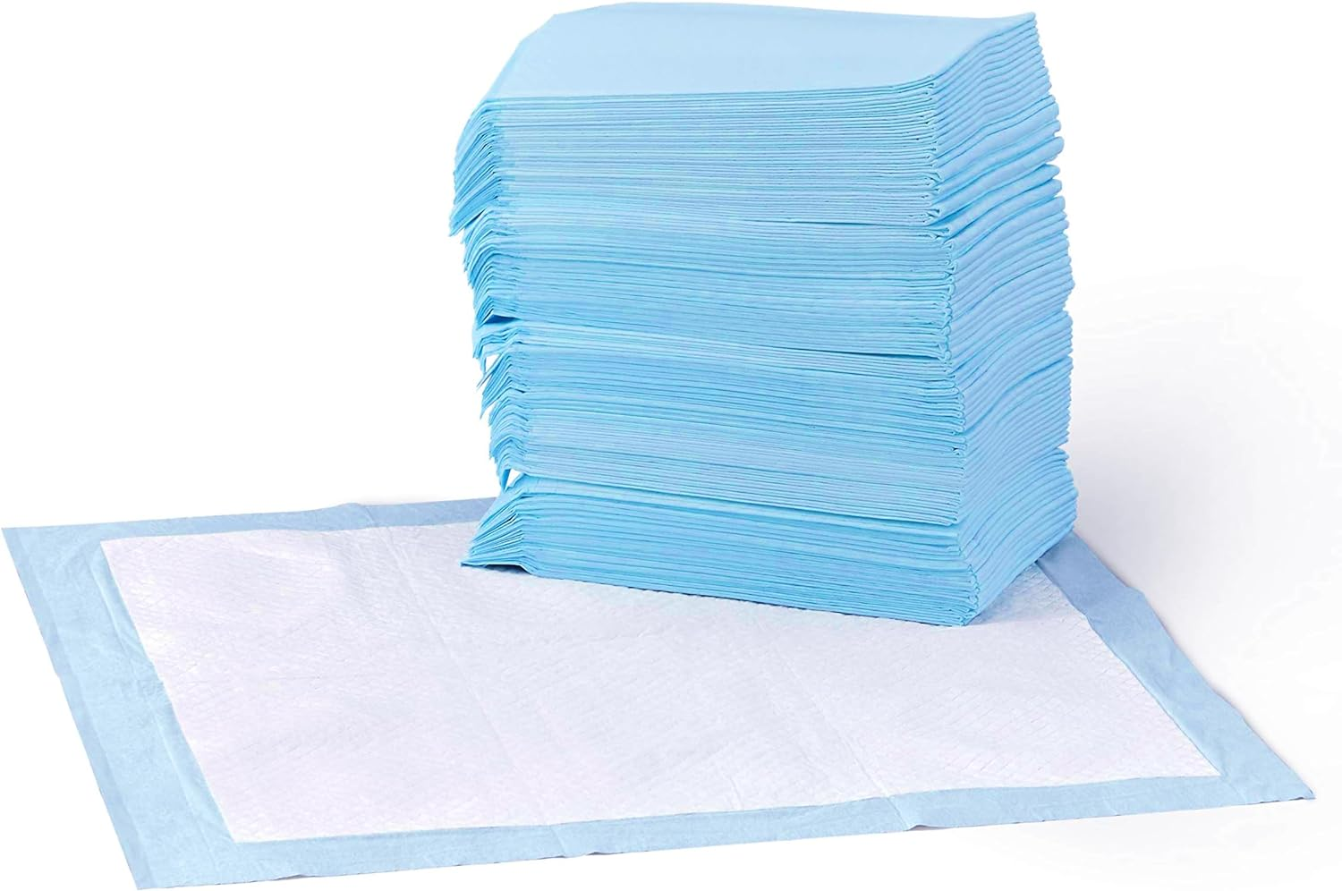 Lot De 50 Protections Pour Déjections Canines, Anti-Fuite, 5 Couches, Surface À Séchage Rapide, Taille Classique, Pour Chiens Et Chiots, Bleu