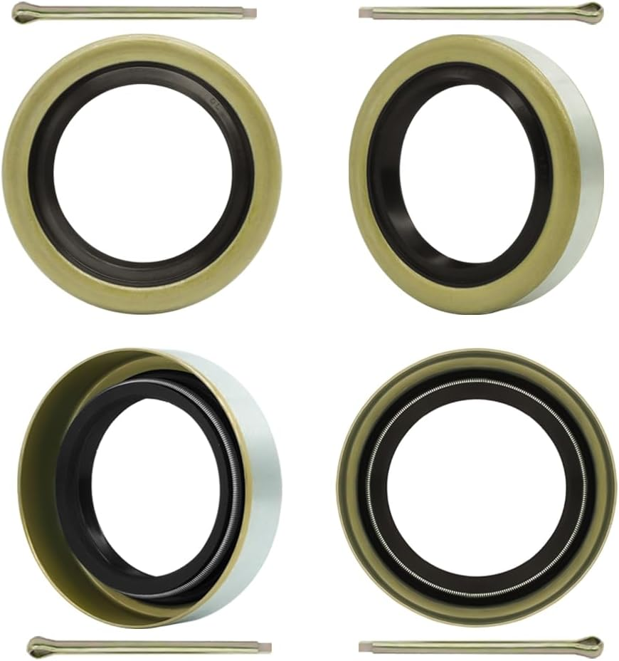 4 Double Lip Grease Seals ID 1.719