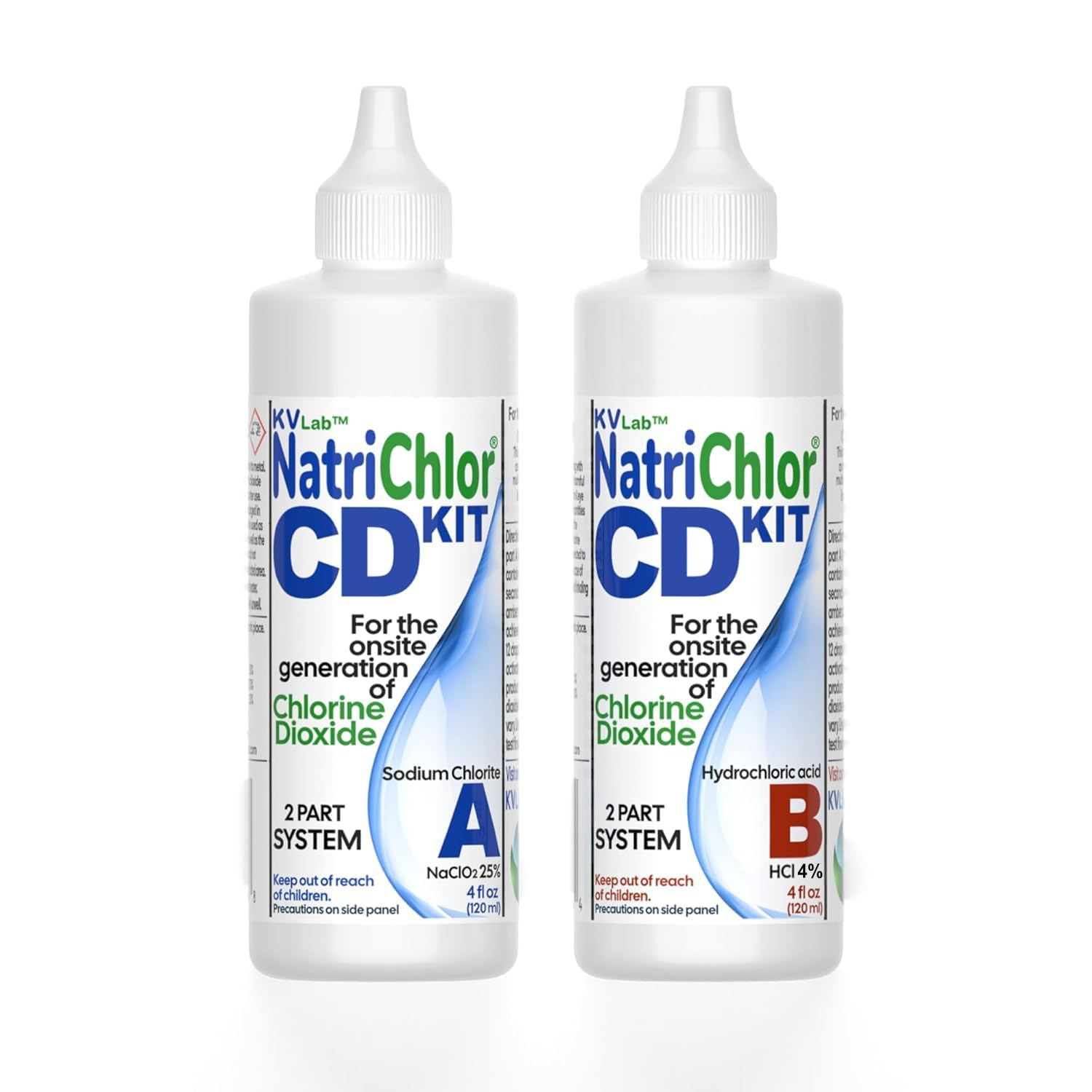 The Original CD Set W/Accu-Drop Bottles HCL Extra Large Size (8 Oz Total)