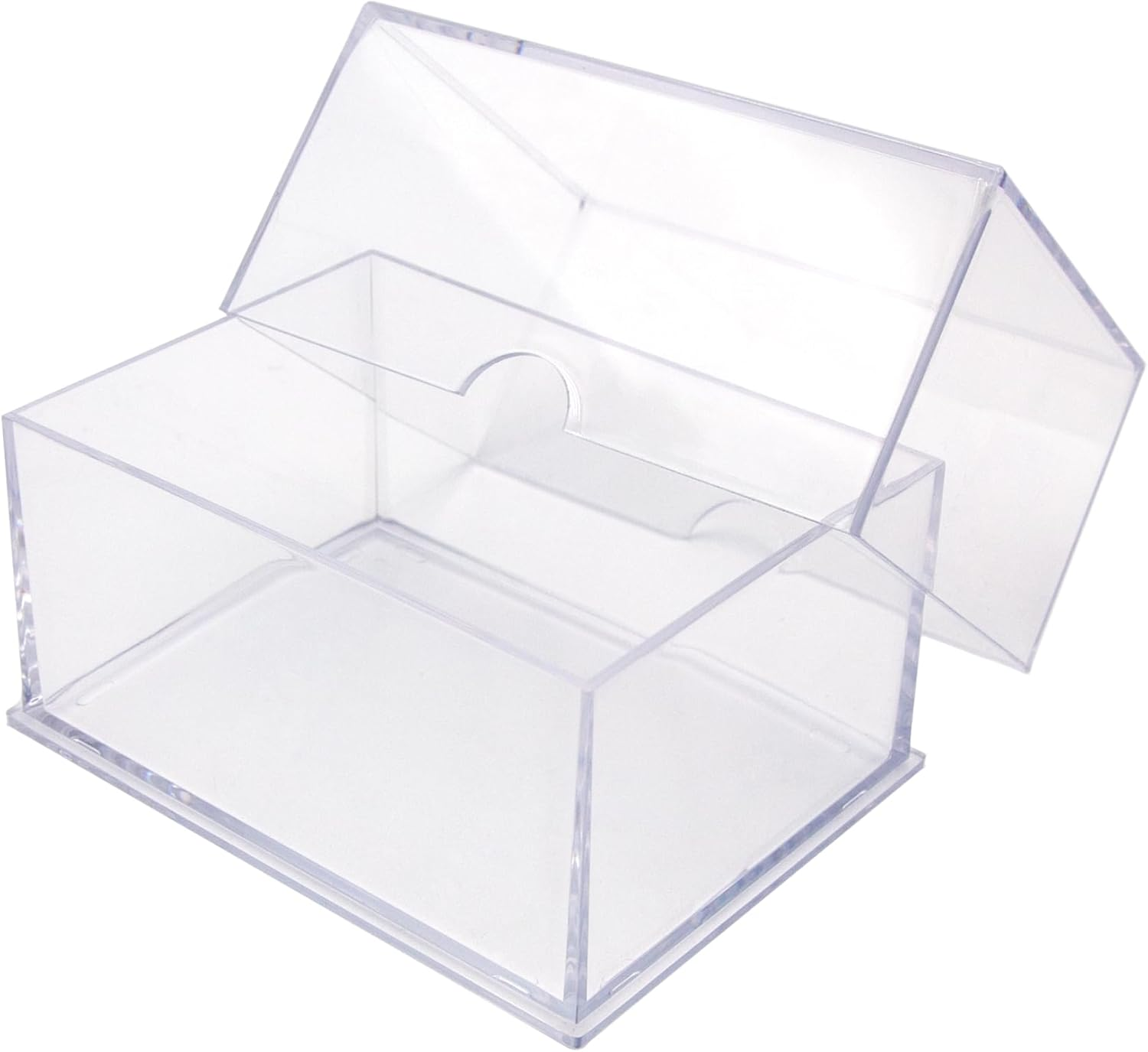 20 Pack Clear Acrylic Card Storage Boxes with Lids – 3 1/2