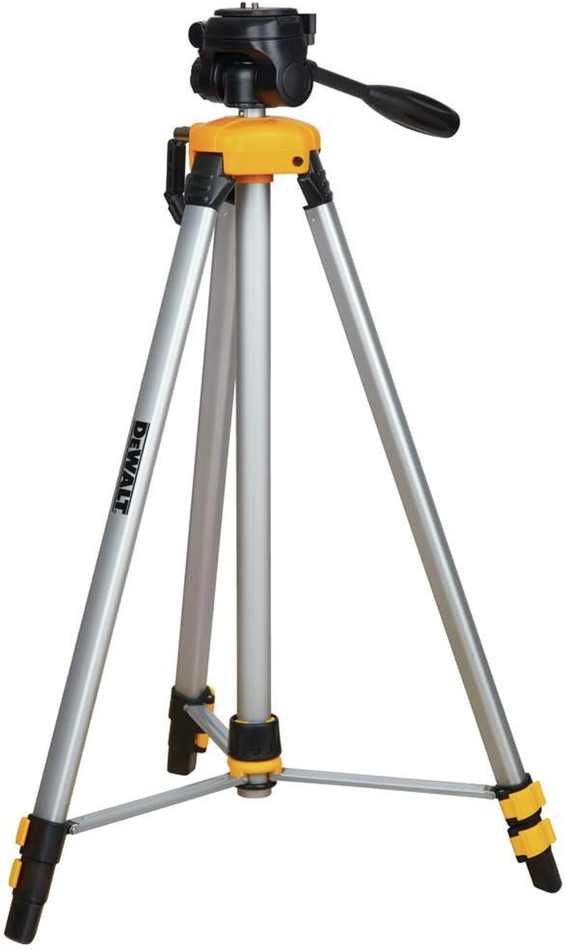 DEWALT Laser Level Tripod, ¼ X 20 Thread Mount, Collapsible Legs, Non-Skid Feet, Carrying Pouch Included (DW0881T)