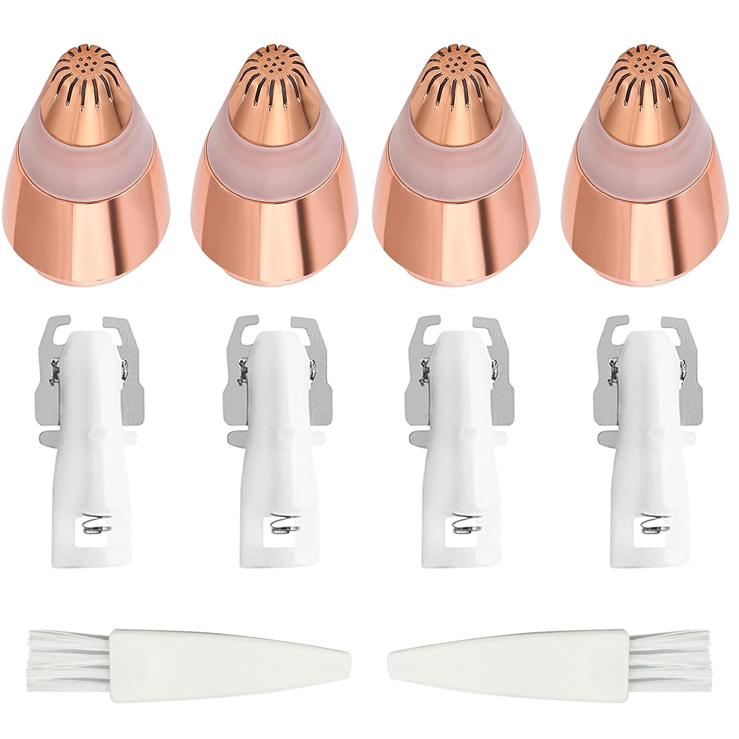 4pcs Eyebrow Trimmer Hair Remover Replacement Heads For Finishing Touch Flawless