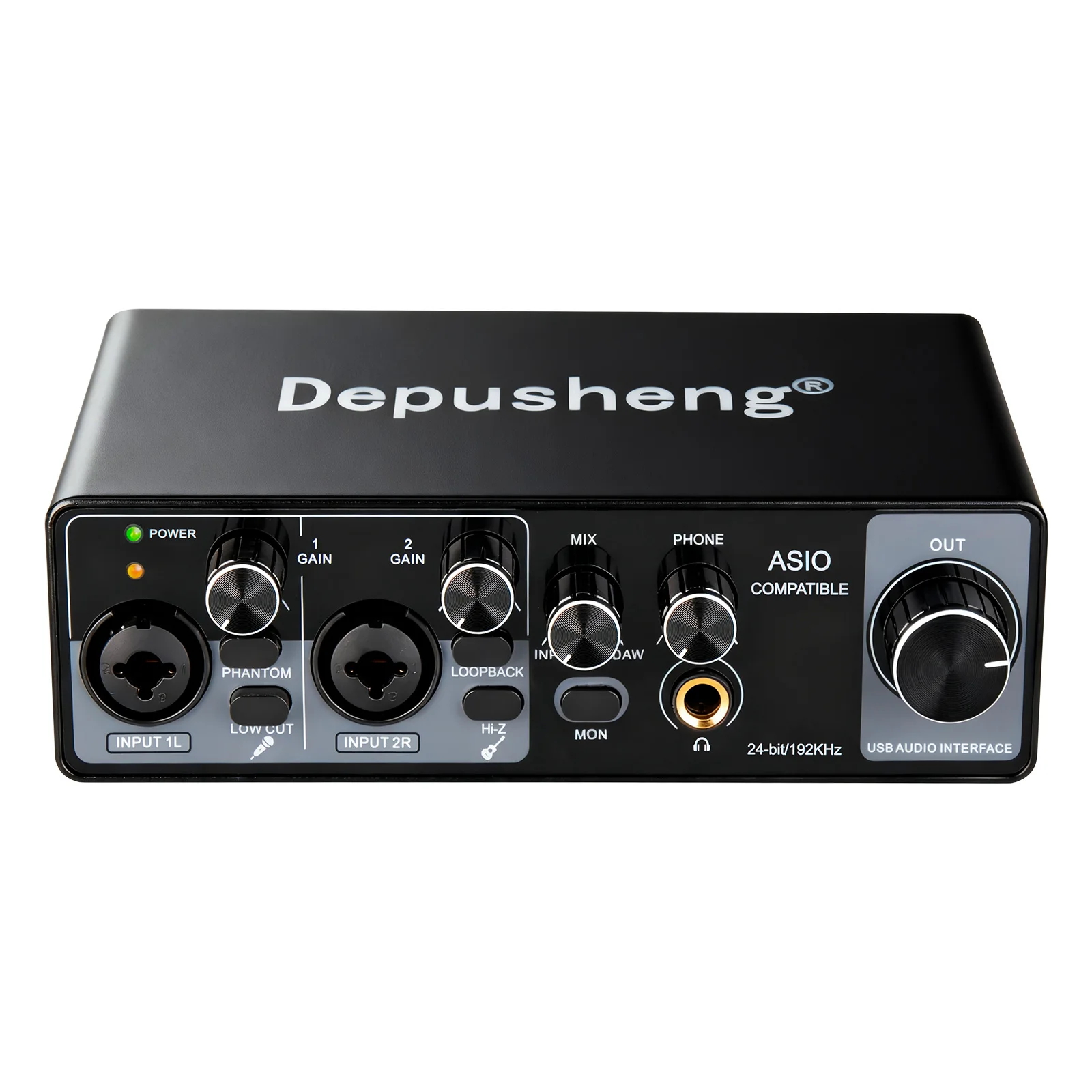 MQ44 ASIO Audio Professional Sound Card 4 Channel 4In 4Out USB Audio Interface for Live Recording