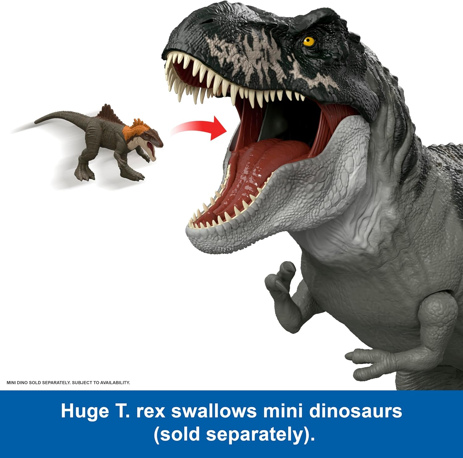 Mattel Jurassic World Rebirth Super Colossal Tyrannosaurus Rex Action Figure,... - Picture 4 of 13