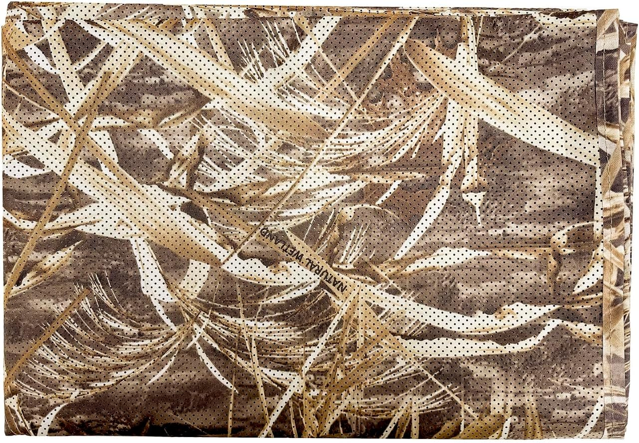 AUSCAMOTEK One Way See through Camouflage Mesh Camo Netting Material for Hunting Ground Blind Tree Stand