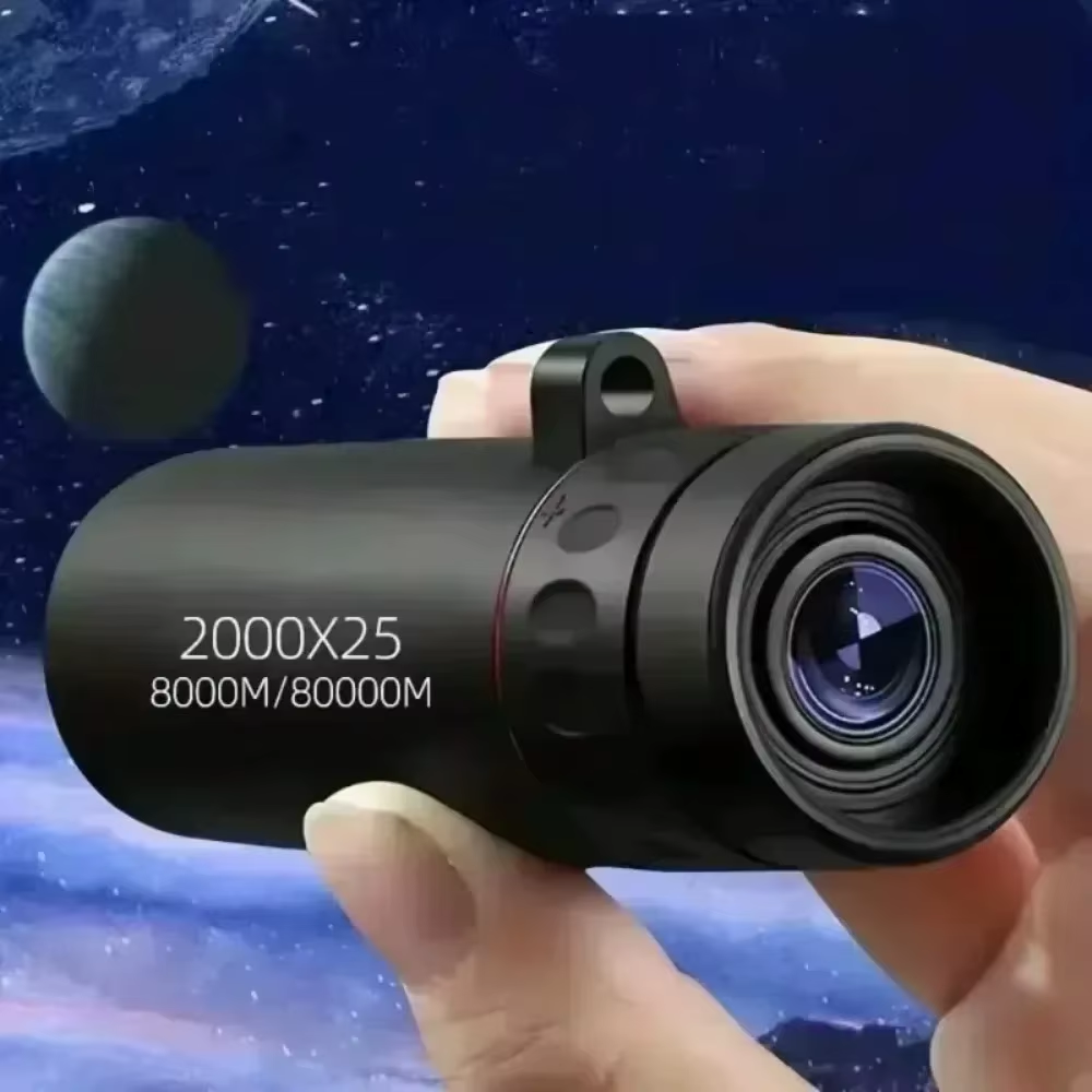 2000X25 HD Monocular Telescope Mini Portable for Camping, Hunting & Birdwatching
