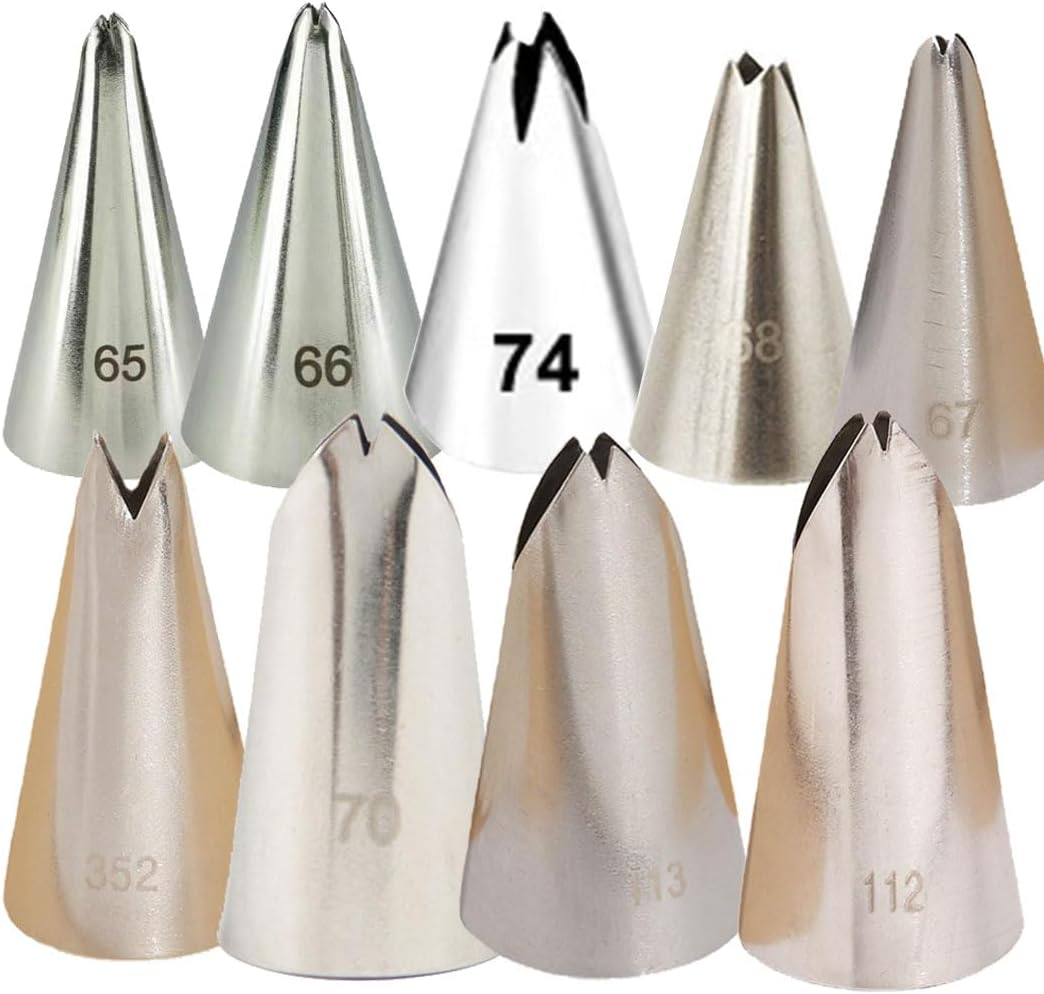 iDopick 5Pcs Large Piping Tips Stainless Steel, Piping Tips Piping Nozzles Ca... - Picture 8 of 13