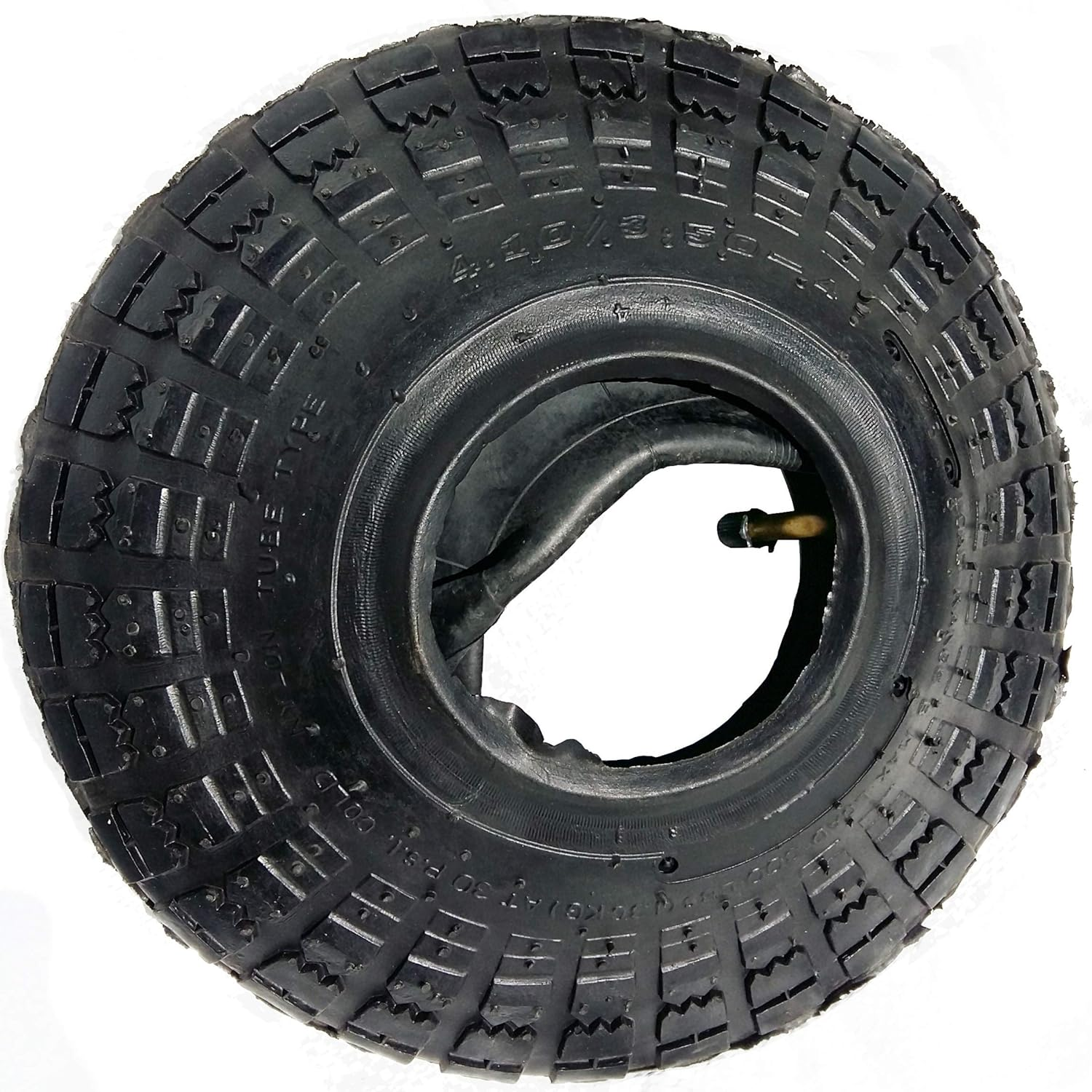 Potreba Set Tire and Inner Tube 4.10/3.50-4 for Inflatable Pneumatic Wheelbarrow