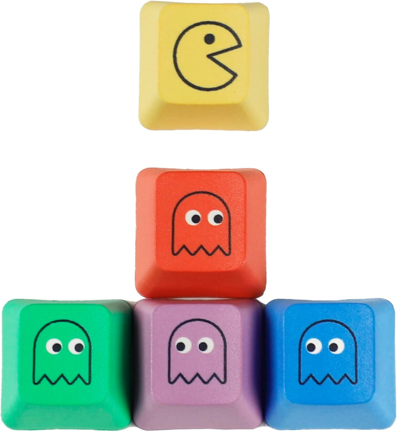 OEM Pac-Man Five Dye PBT Keycaps for MX Mechanical Gaming Keyboards