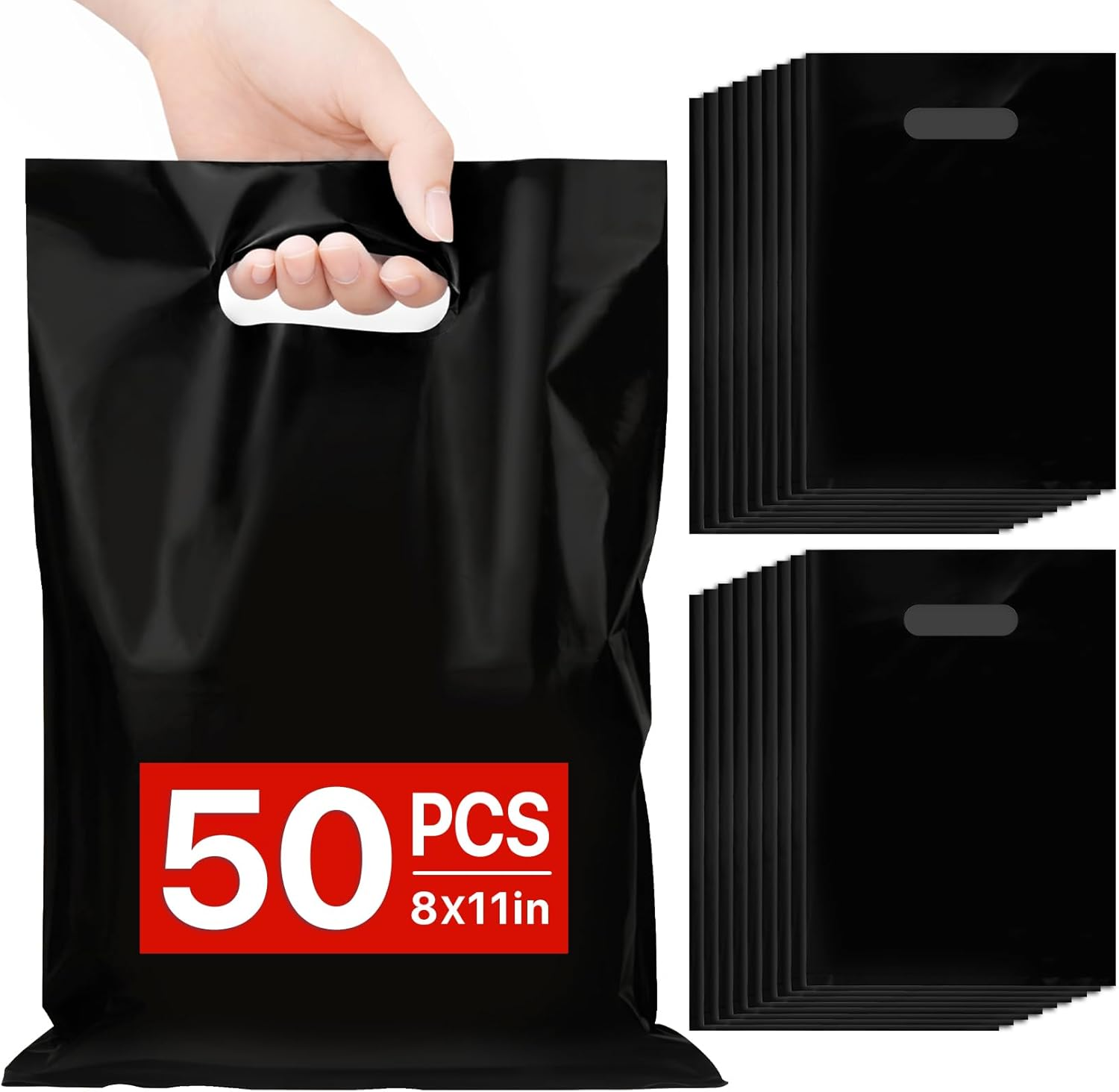 Black Party Favor Bags 50 PCS 8