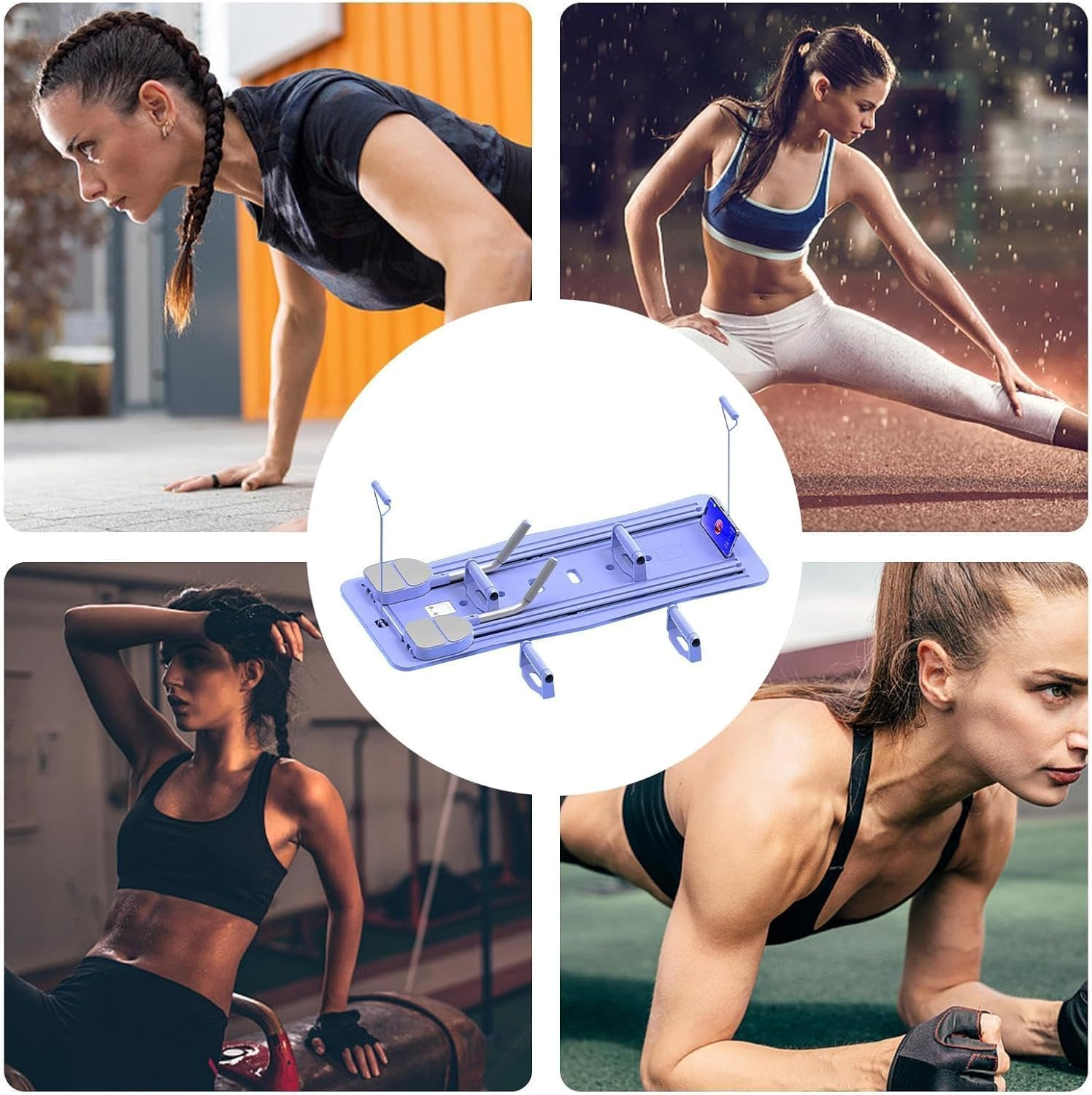 CHUCII Pilates Board, Pilates Reformer Set, Multi Functional Foldable Pilates... - Picture 10 of 13