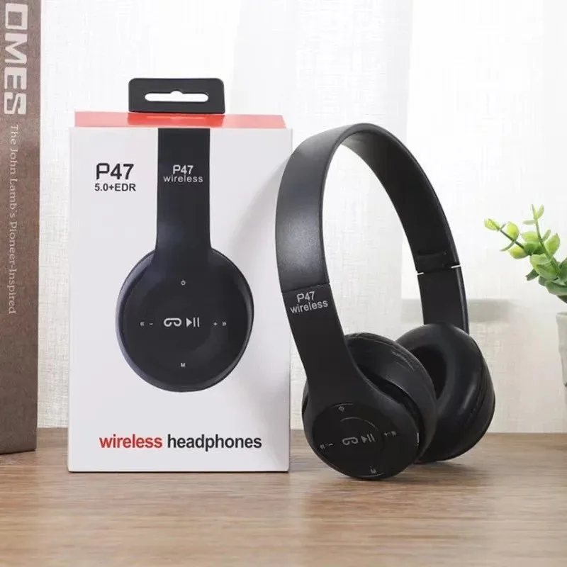 Handsfree Wireless Headphones Noise Canceling Headphone Earphone P47 Headset Bluetooth Head Phone for Iphone Huawei Samsung S22