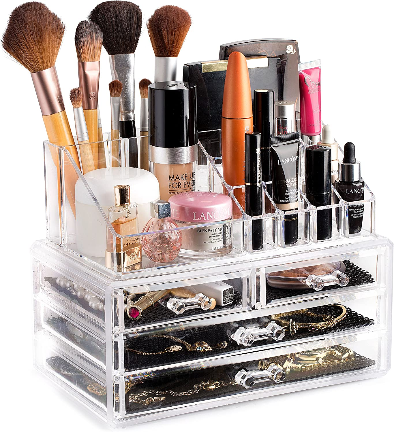 Clear Cosmetic Storage Organizer - Easily Organize Your Cosmetics, Jewelry an... - Picture 2 of 15