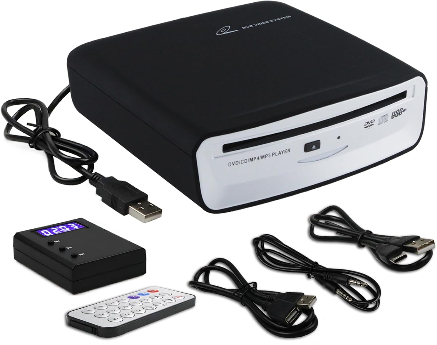 Portable CD Player for Car with USB Connection and AUX Connection,Universal USB External CD Player for Car,Tv, Mac, Laptops, Desktops, PC with Plug and Play