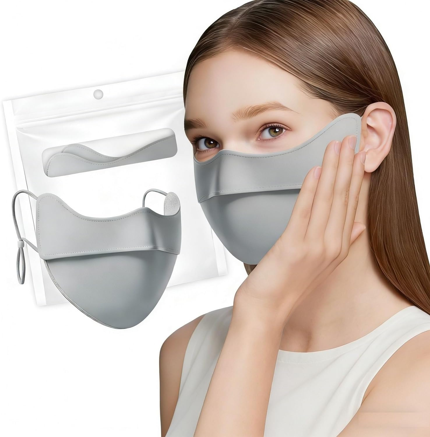 EKIND UPF 50+ Face Mask Sun Protection Visor Breathable Cover
